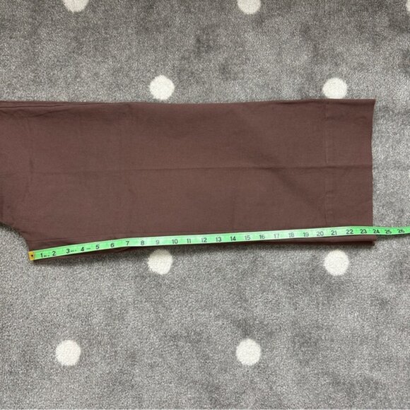 NWT Frank And Oak Josephine Cropped Pant, Brown, Wide Leg - Picture 8 of 11